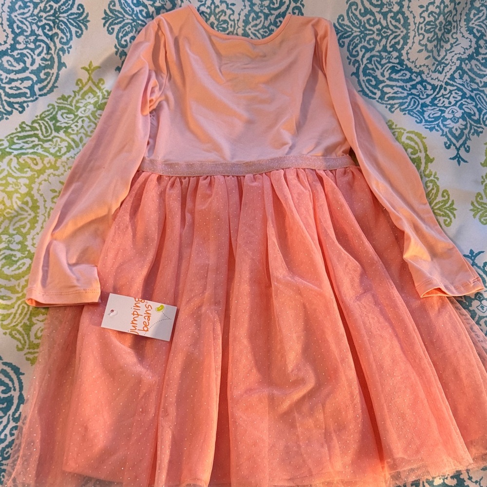Jumping Beans Peach Moana Kids Dress - Picture 10 of 12